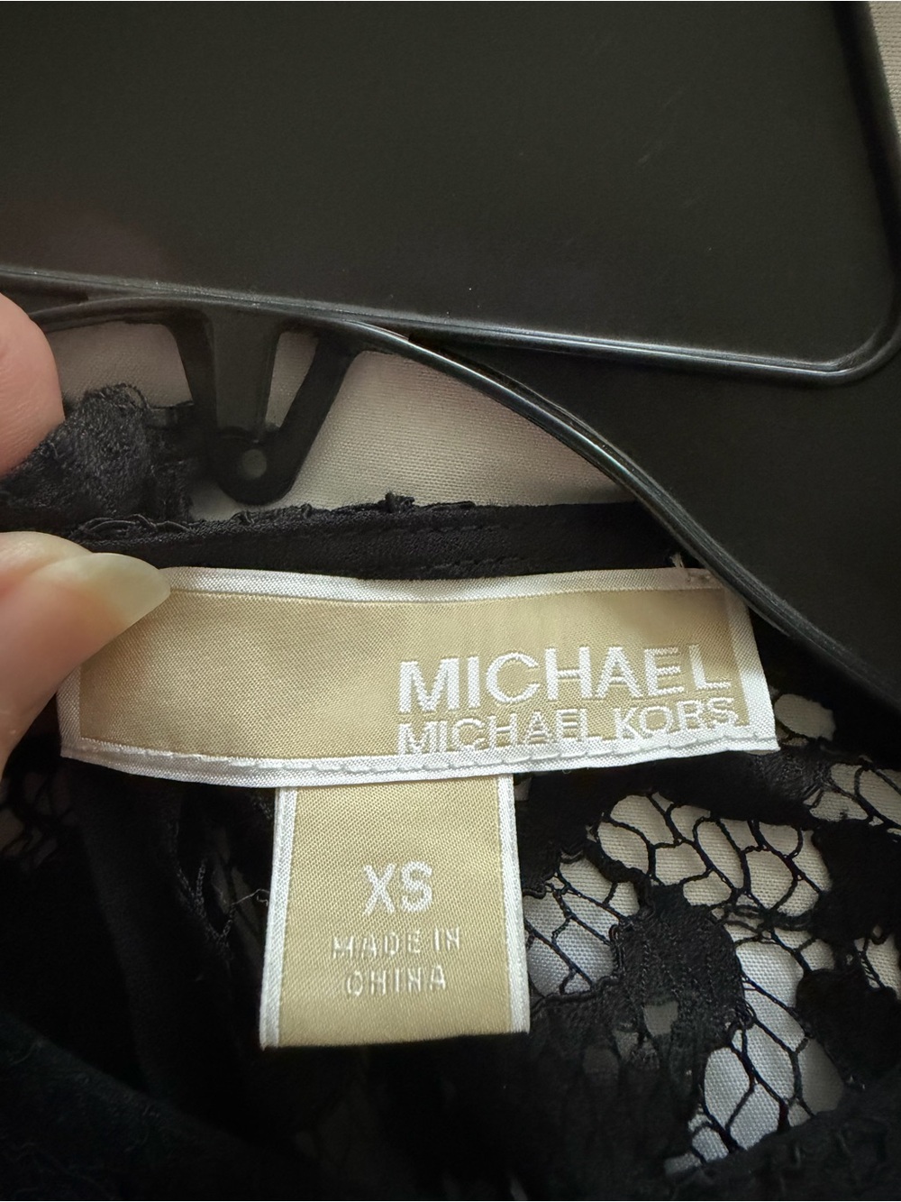 MICHAEL Michael Kors Black Lace Women's Blouse